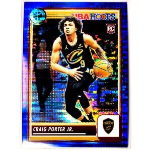 2023-24 NBA Hoops Premium Stock CRAIG PORTER JR. #65 Blue Pulsar Prizm 62/75